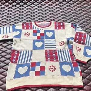 Colorful Patchwork Sweater